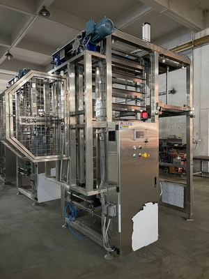 Tray Stacker Auto Trolley Loader , Ergonomic Auto Trolley Unloader