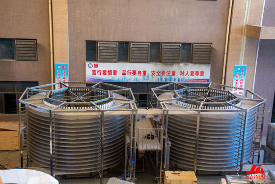 ISO9000 Industrial Hygiene Mesh Belt Baking Cooling Towers