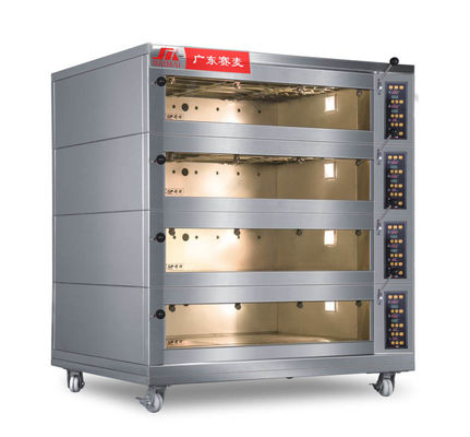 3 Phase 380V 3.1KW Pizza Toast Biscuits Rotary Rack Oven
